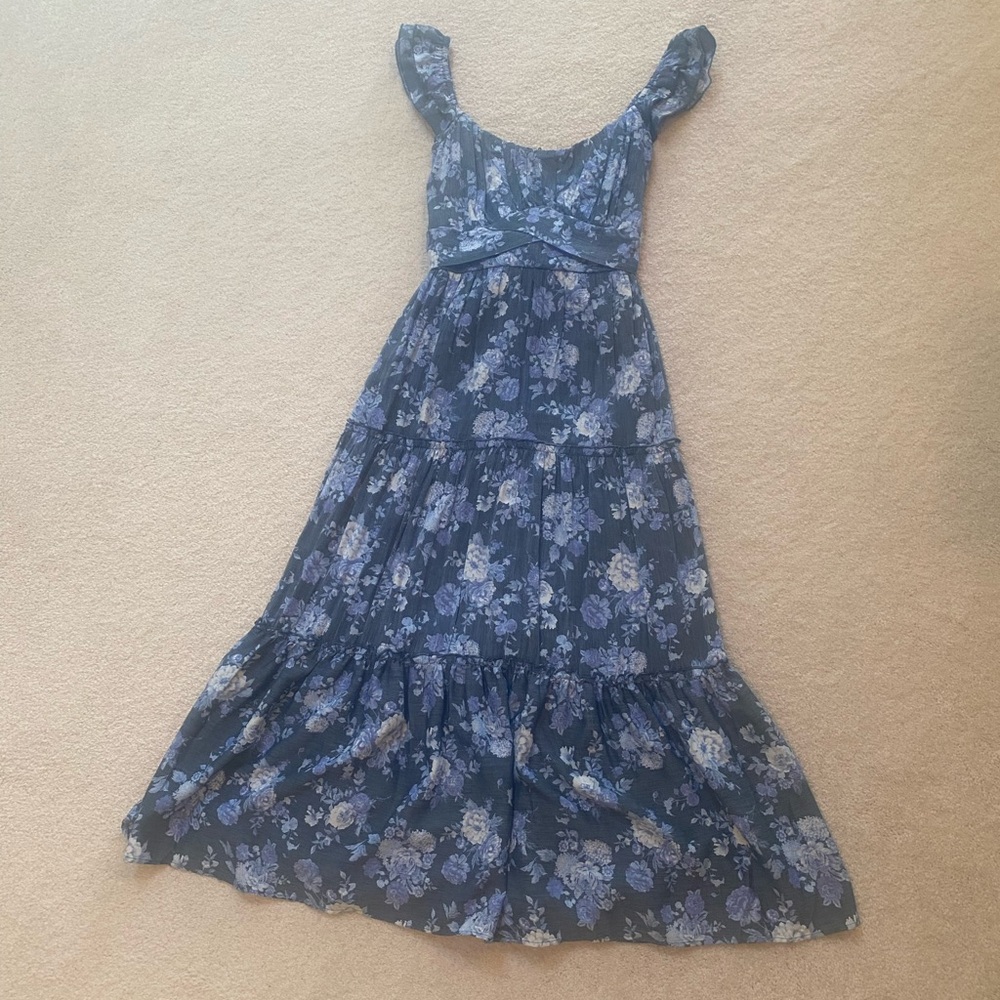 Francesca’s Blue Floral Dress